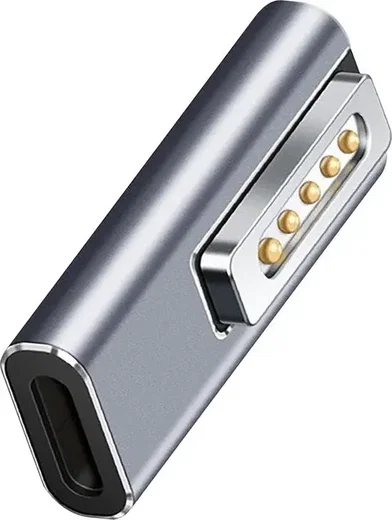 4smarts USB-C naar MagSafe 2 Adapter 100W PD MacBook Pro/Air Grijs afbeelding 1