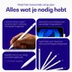 Buddi Wave Actieve Stylus Pen met Handpalmrejectie (voor iPad) Wit afbeelding 5
