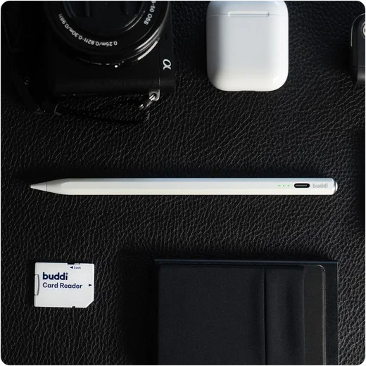 Buddi Wave Actieve Stylus Pen met Handpalmrejectie (voor iPad) Wit afbeelding 8