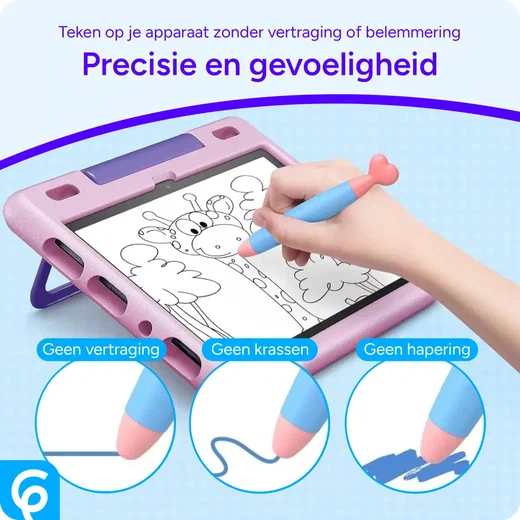 SBG Universele Kindvriendelijke Stylus Pen voor Kinderen Blauw afbeelding 3