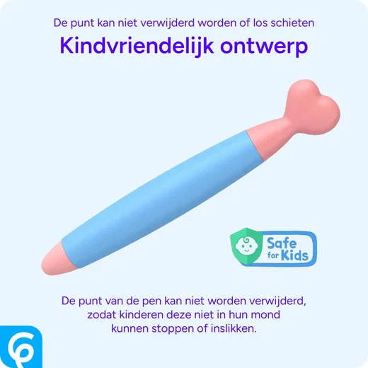 SBG Universele Kindvriendelijke Stylus Pen voor Kinderen Blauw afbeelding 5