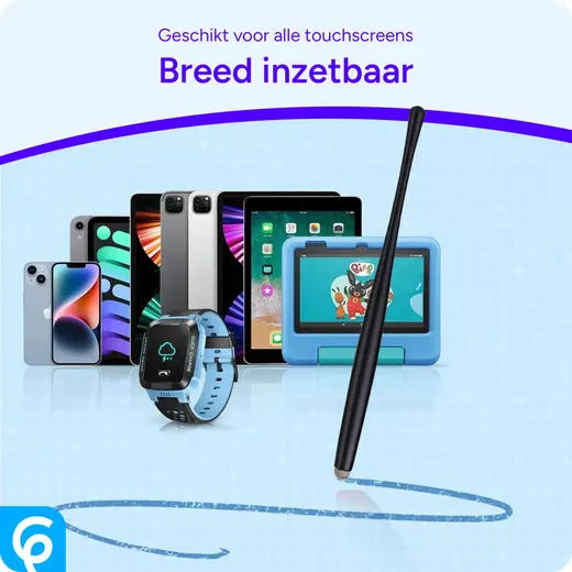 SBG Universele Capacitieve Stylus Pen Dun voor Touchscreen Zwart afbeelding 3