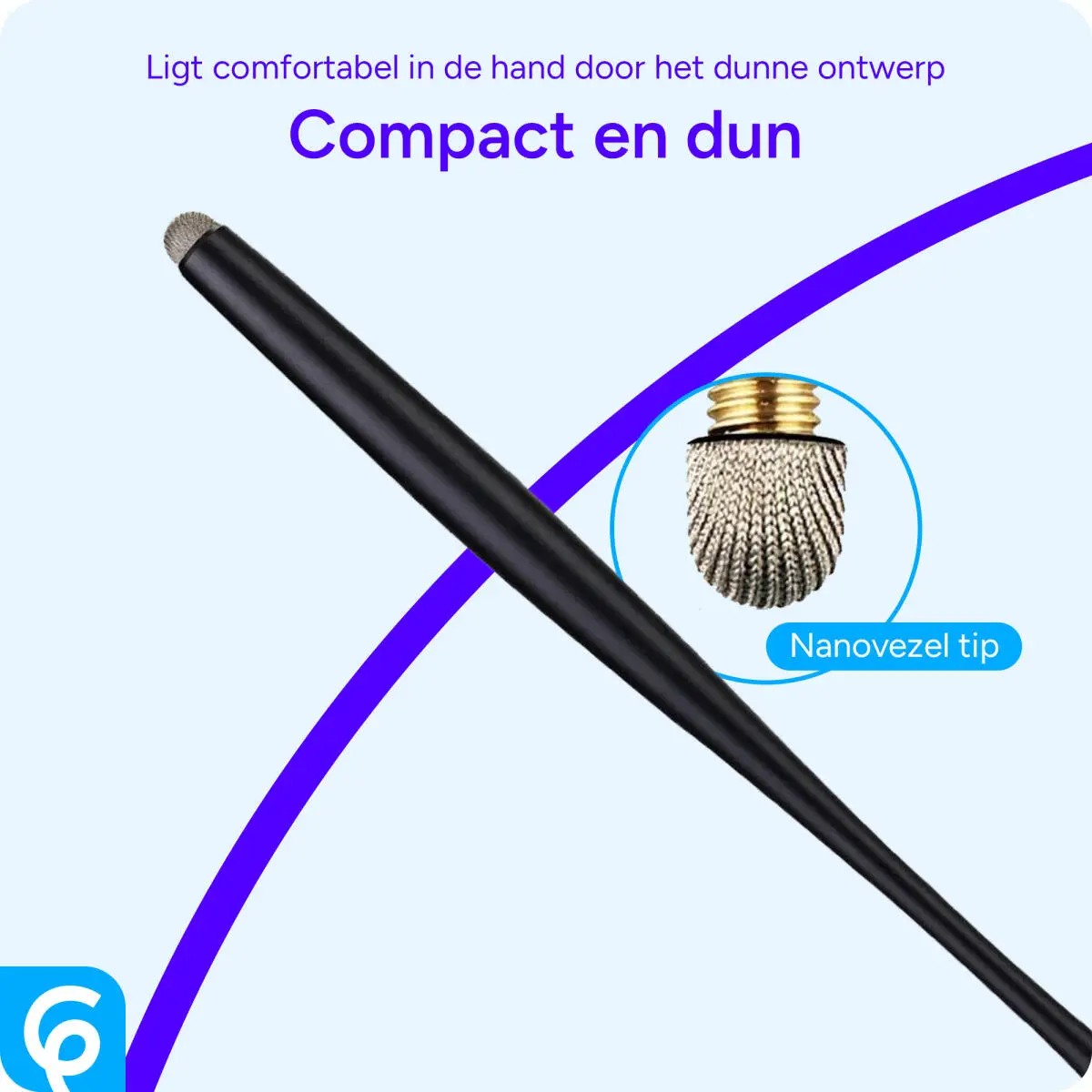 SBG Universele Capacitieve Stylus Pen Dun voor Touchscreen Zwart afbeelding 4