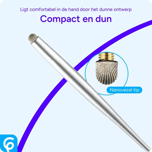 SBG Universele Capacitieve Stylus Pen Dun voor Touchscreen Zilver afbeelding 4