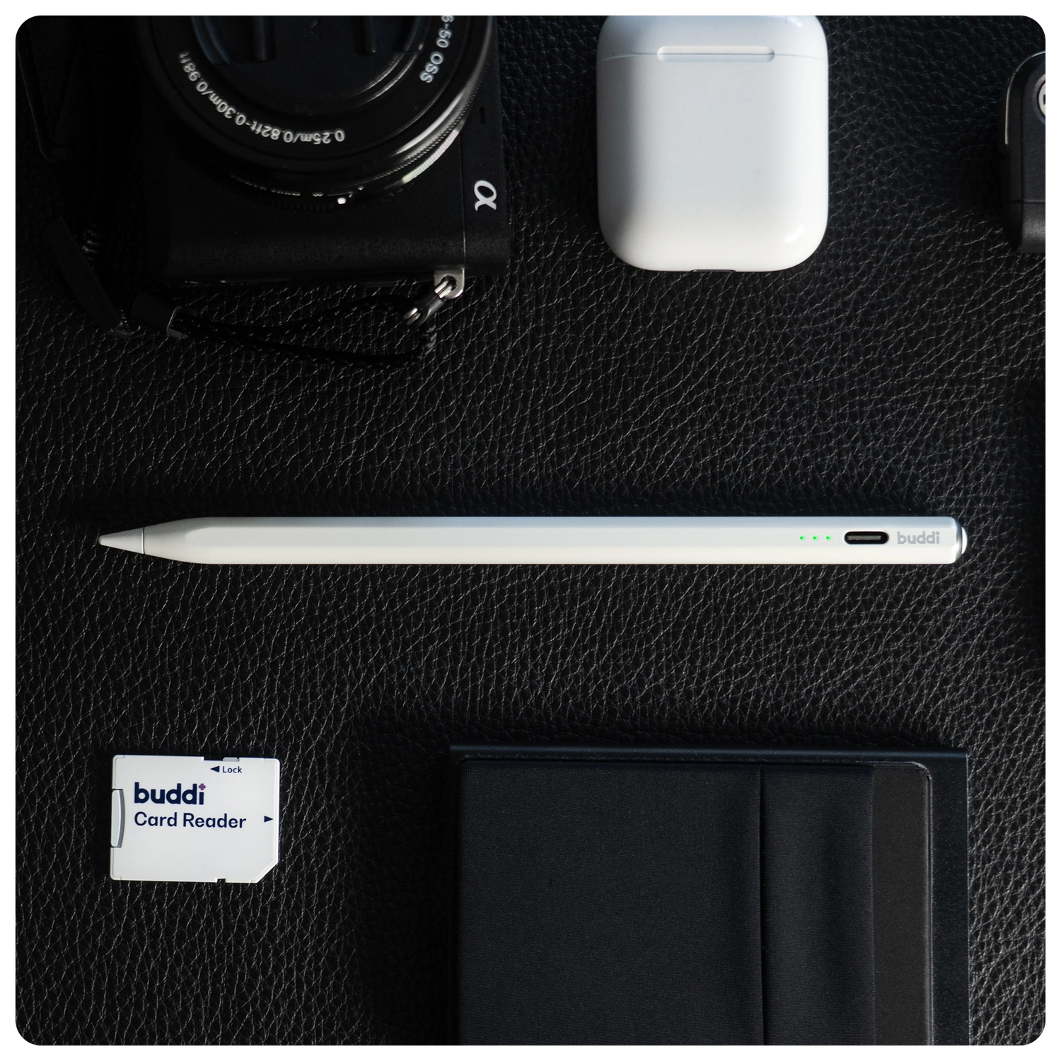 Buddi Flow Universele Actieve Stylus Pen met USB-C Poort Wit afbeelding 6