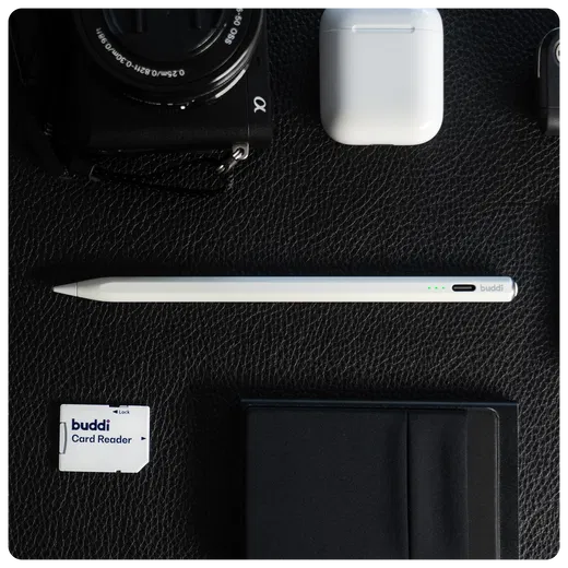 Buddi Flow Universele Actieve Stylus Pen met USB-C Poort Wit afbeelding 6