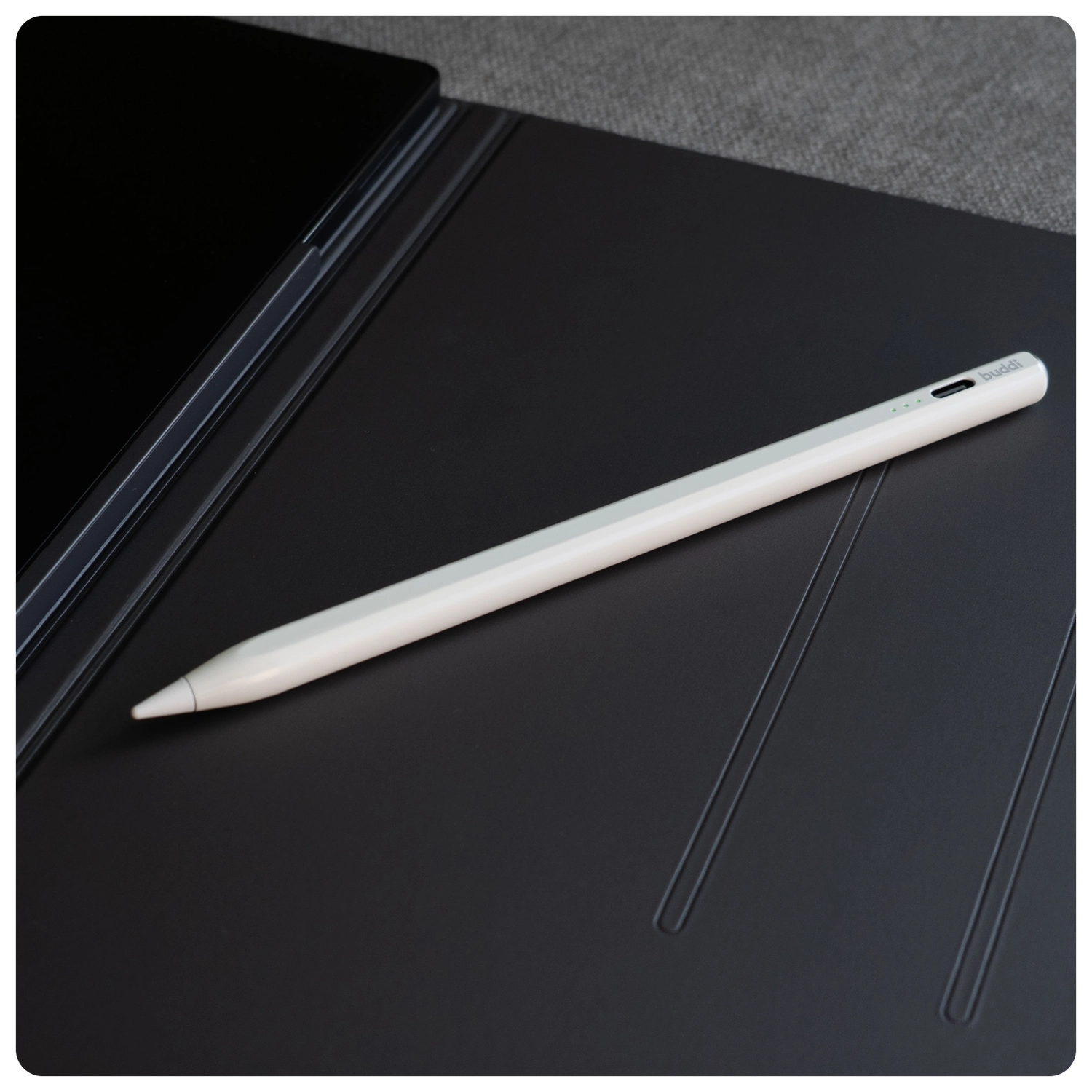 Buddi Flow Universele Actieve Stylus Pen met USB-C Poort Wit afbeelding 7