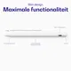 Buddi Flow Universele Actieve Stylus Pen met USB-C Poort Wit afbeelding 2