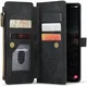 CaseMe C30 Samsung Galaxy S24 Hoesje Pasjeshouder Book Case Zwart afbeelding 1