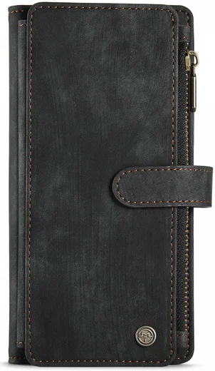 CaseMe C30 Samsung Galaxy S24 Hoesje Pasjeshouder Book Case Zwart afbeelding 17