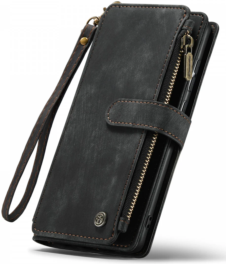CaseMe C30 Samsung Galaxy S24 Hoesje Pasjeshouder Book Case Zwart afbeelding 19