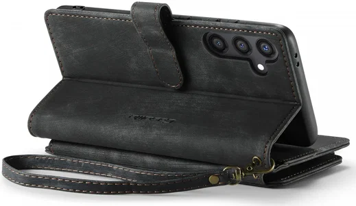 CaseMe C30 Samsung Galaxy S24 Hoesje Pasjeshouder Book Case Zwart afbeelding 22