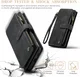 CaseMe C30 Samsung Galaxy S24 Hoesje Pasjeshouder Book Case Zwart afbeelding 6