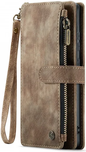 CaseMe C30 Samsung Galaxy S24 Hoesje Pasjeshouder Book Case Bruin afbeelding 15