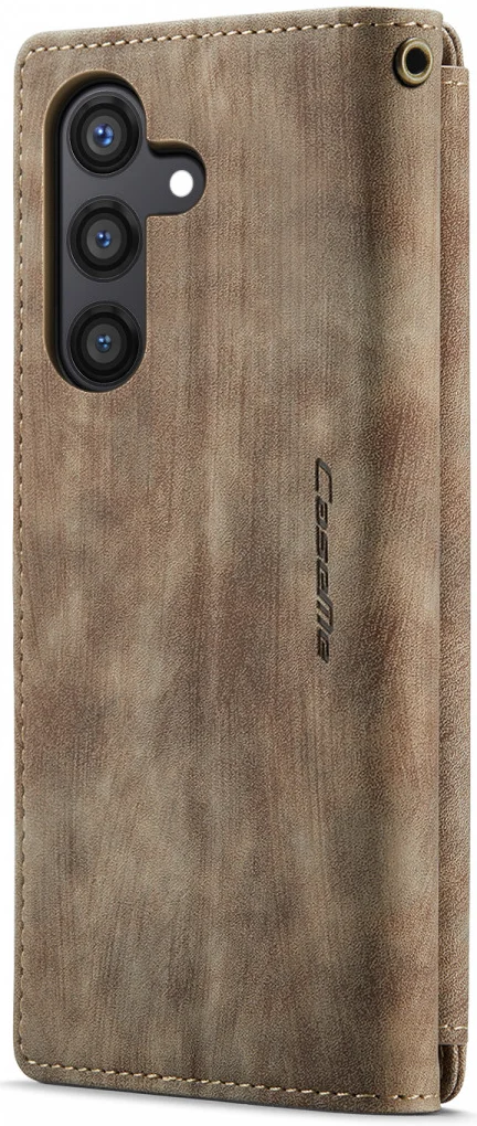 CaseMe C30 Samsung Galaxy S24 Hoesje Pasjeshouder Book Case Bruin afbeelding 16