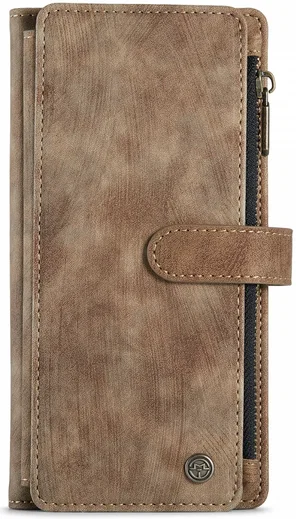 CaseMe C30 Samsung Galaxy S24 Hoesje Pasjeshouder Book Case Bruin afbeelding 18