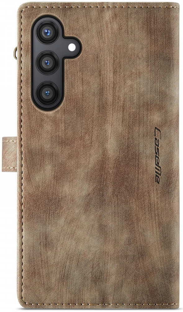 CaseMe C30 Samsung Galaxy S24 Hoesje Pasjeshouder Book Case Bruin afbeelding 19