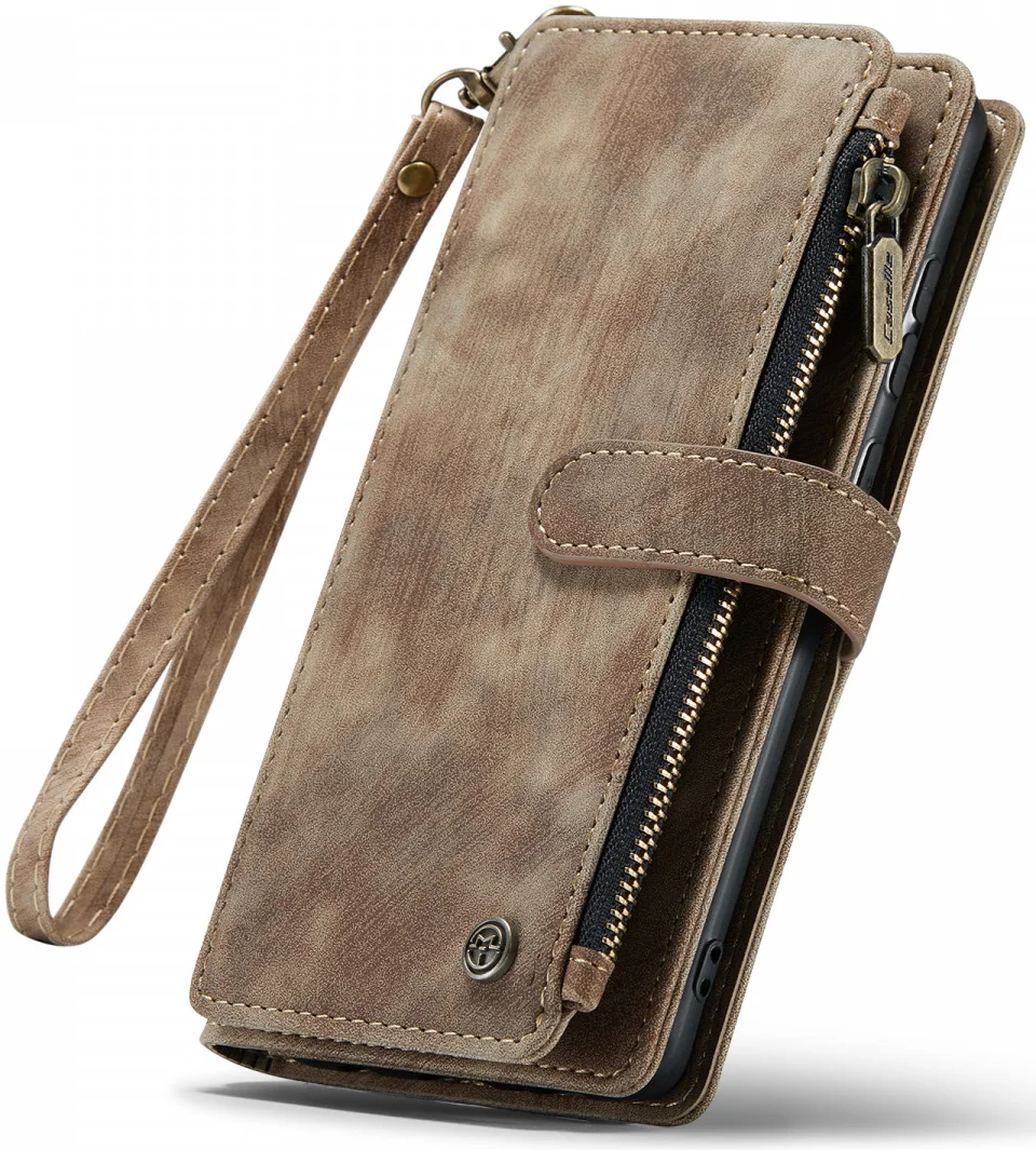 CaseMe C30 Samsung Galaxy S24 Hoesje Pasjeshouder Book Case Bruin afbeelding 20