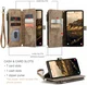 CaseMe C30 Samsung Galaxy S24 Hoesje Pasjeshouder Book Case Bruin afbeelding 7