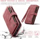 CaseMe C30 Samsung Galaxy S24 Hoesje Pasjeshouder Book Case Rood afbeelding 16
