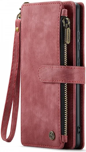 CaseMe C30 Samsung Galaxy S24 Hoesje Pasjeshouder Book Case Rood afbeelding 17