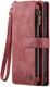 CaseMe C30 Samsung Galaxy S24 Hoesje Pasjeshouder Book Case Rood afbeelding 17