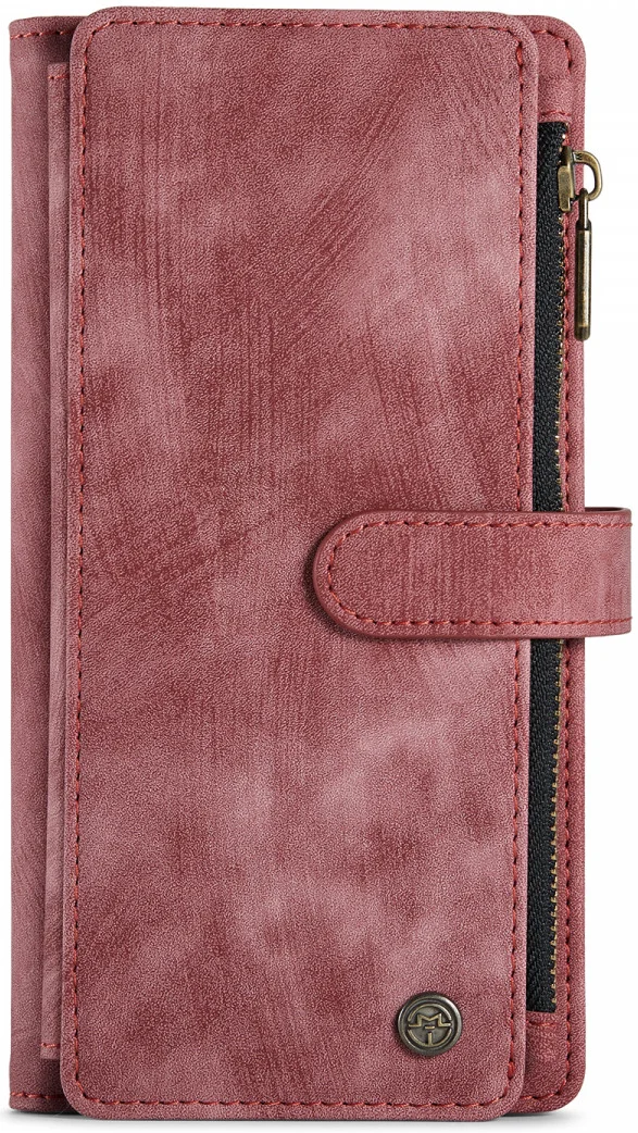 CaseMe C30 Samsung Galaxy S24 Hoesje Pasjeshouder Book Case Rood afbeelding 19