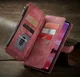 CaseMe C30 Samsung Galaxy S24 Hoesje Pasjeshouder Book Case Rood afbeelding 24
