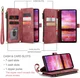 CaseMe C30 Samsung Galaxy S24 Hoesje Pasjeshouder Book Case Rood afbeelding 6