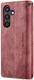 CaseMe C30 Samsung Galaxy S24 Hoesje Pasjeshouder Book Case Rood afbeelding 8