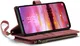 CaseMe C30 Samsung Galaxy S24 Hoesje Pasjeshouder Book Case Rood afbeelding 9