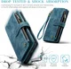 CaseMe C30 Samsung Galaxy S24 Hoesje Pasjeshouder Book Case Blauw afbeelding 6