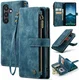 CaseMe C30 Samsung Galaxy S24 Hoesje Pasjeshouder Book Case Blauw afbeelding 13