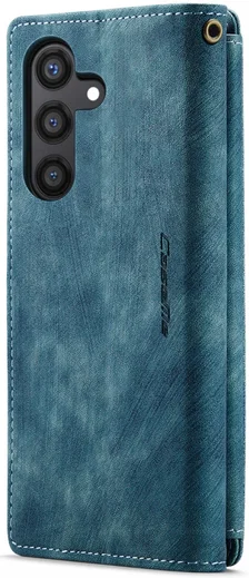 CaseMe C30 Samsung Galaxy S24 Hoesje Pasjeshouder Book Case Blauw afbeelding 16