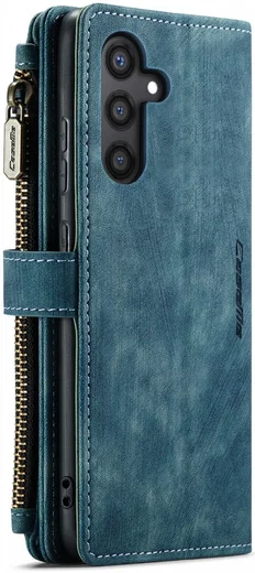 CaseMe C30 Samsung Galaxy S24 Hoesje Pasjeshouder Book Case Blauw afbeelding 17