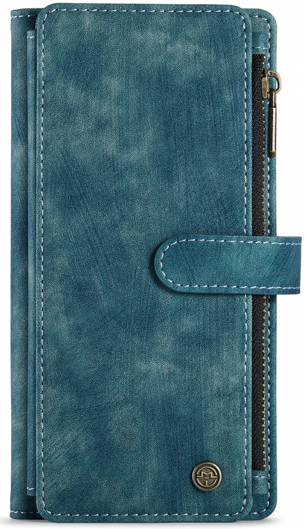 CaseMe C30 Samsung Galaxy S24 Hoesje Pasjeshouder Book Case Blauw afbeelding 18