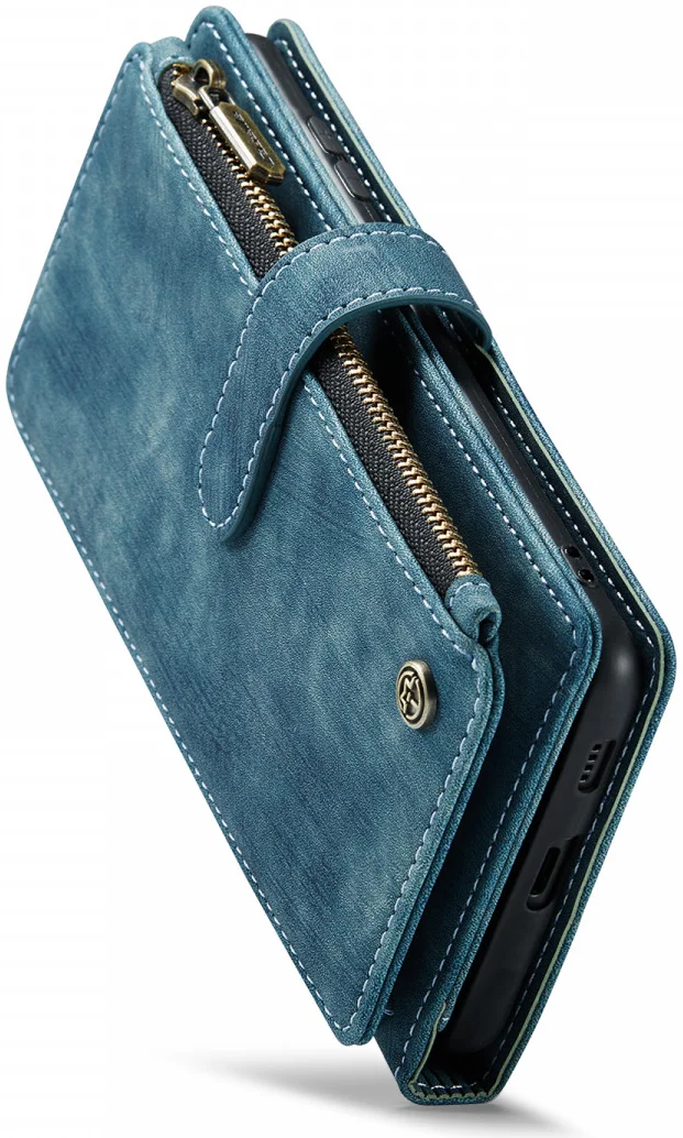 CaseMe C30 Samsung Galaxy S24 Hoesje Pasjeshouder Book Case Blauw afbeelding 21