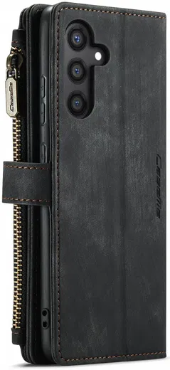 CaseMe C30 Samsung Galaxy S24 Plus Hoesje Pasjeshouder Book Case Zwart afbeelding 14