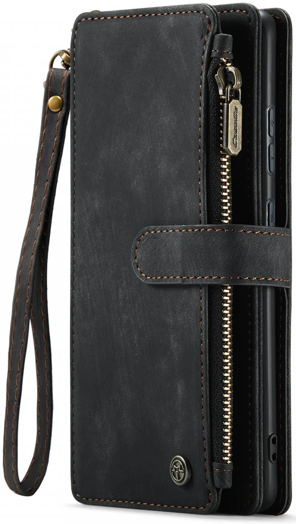 CaseMe C30 Samsung Galaxy S24 Plus Hoesje Pasjeshouder Book Case Zwart afbeelding 15