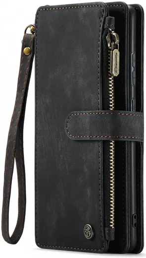 CaseMe C30 Samsung Galaxy S24 Plus Hoesje Pasjeshouder Book Case Zwart afbeelding 15