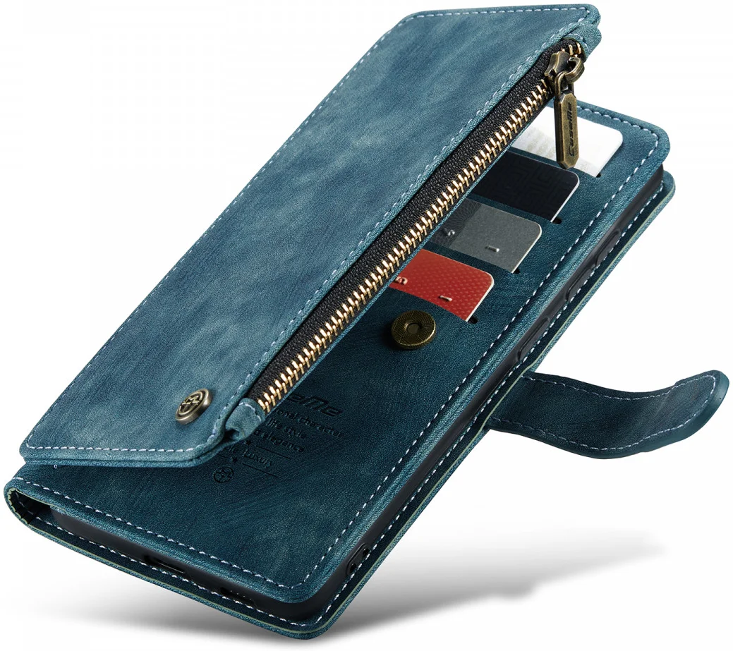 CaseMe C30 Samsung Galaxy S24 Plus Hoesje Pasjeshouder Book Case Blauw afbeelding 11