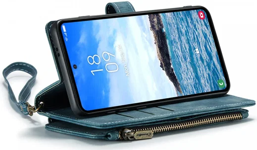 CaseMe C30 Samsung Galaxy S24 Plus Hoesje Pasjeshouder Book Case Blauw afbeelding 17