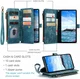 CaseMe C30 Samsung Galaxy S24 Plus Hoesje Pasjeshouder Book Case Blauw afbeelding 4
