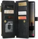 CaseMe C30 Samsung Galaxy S24 Ultra Hoesje Pasjeshouder Zwart