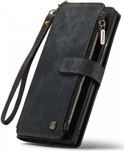 CaseMe C30 Samsung Galaxy S24 Ultra Hoesje Pasjeshouder Zwart afbeelding 13