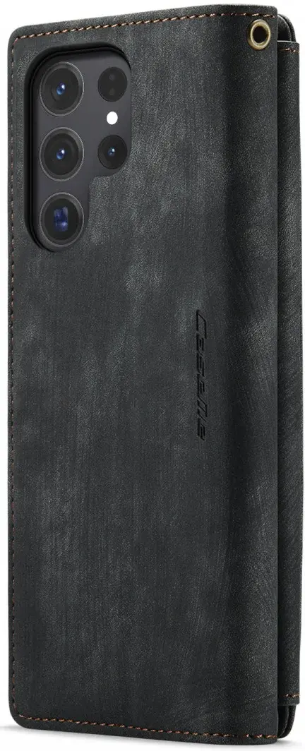 CaseMe C30 Samsung Galaxy S24 Ultra Hoesje Pasjeshouder Zwart afbeelding 15