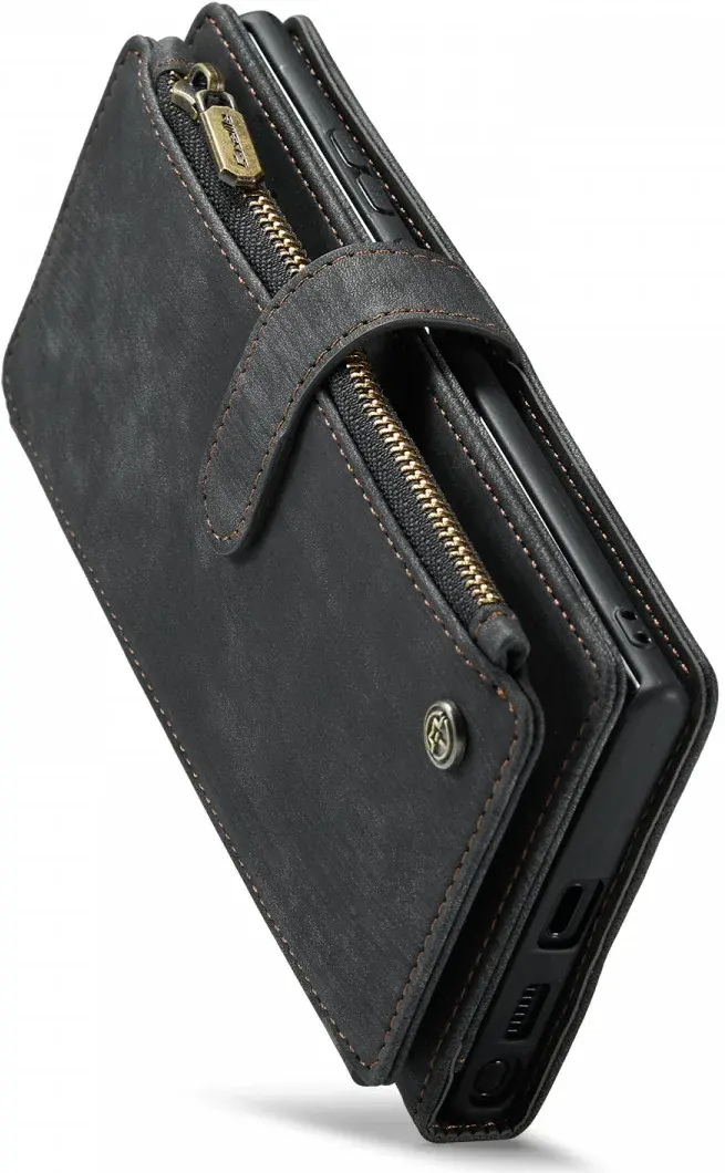 CaseMe C30 Samsung Galaxy S24 Ultra Hoesje Pasjeshouder Zwart afbeelding 16