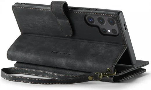 CaseMe C30 Samsung Galaxy S24 Ultra Hoesje Pasjeshouder Zwart afbeelding 18