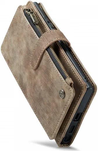 CaseMe C30 Samsung Galaxy S24 Ultra Hoesje Pasjeshouder Bruin afbeelding 16
