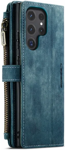 CaseMe C30 Samsung Galaxy S24 Ultra Hoesje Pasjeshouder Blauw afbeelding 14